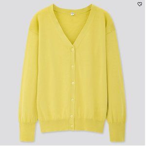 NWT Uniqlo Supima Cotton V Neck Cardigan